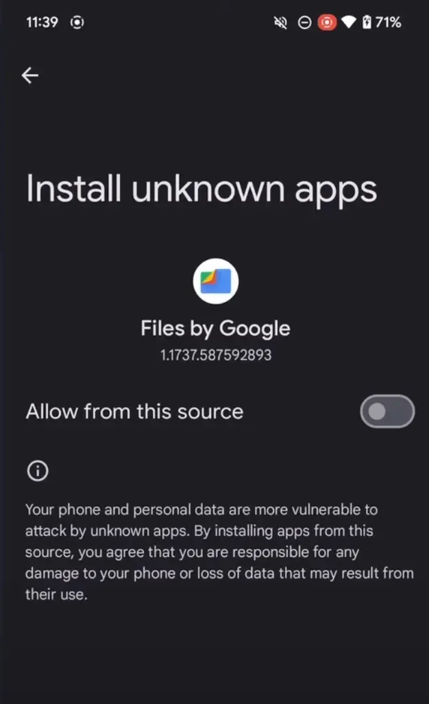 permitir app Avia Masters